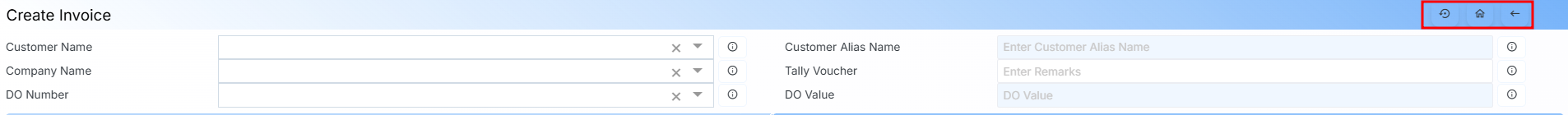 INVOICE SINGLE DO icons