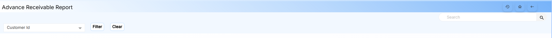 Advance Receivable Report Interface