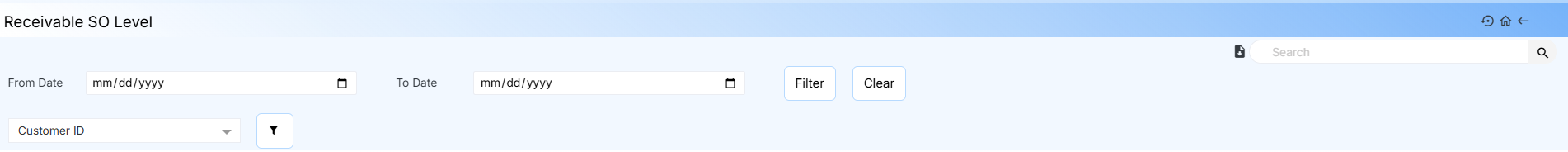 Collection Tracker SO Level Reports Interface