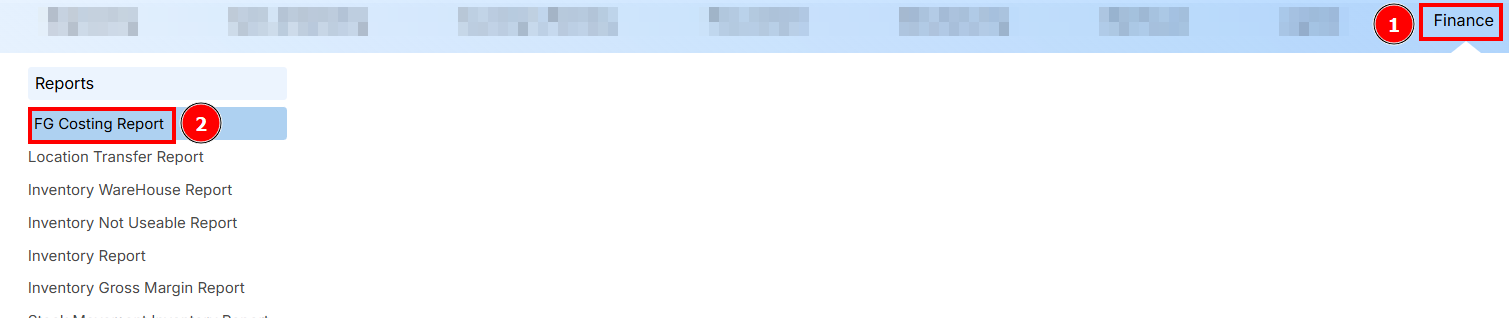 Navigation to Report