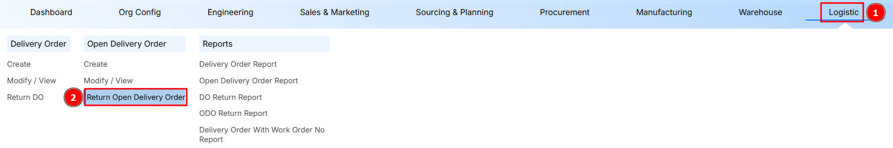 STEPS TO VIEW MODIFY
