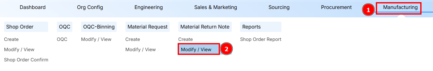 STEPS TO MODIFY/VIEW