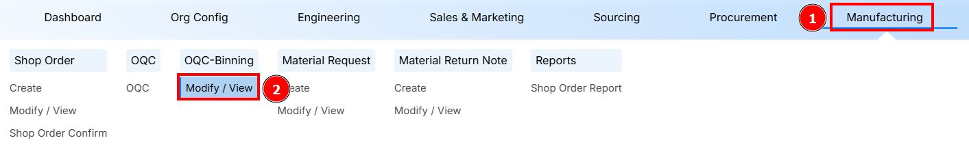 STEPS TO MODIFY/VIEW