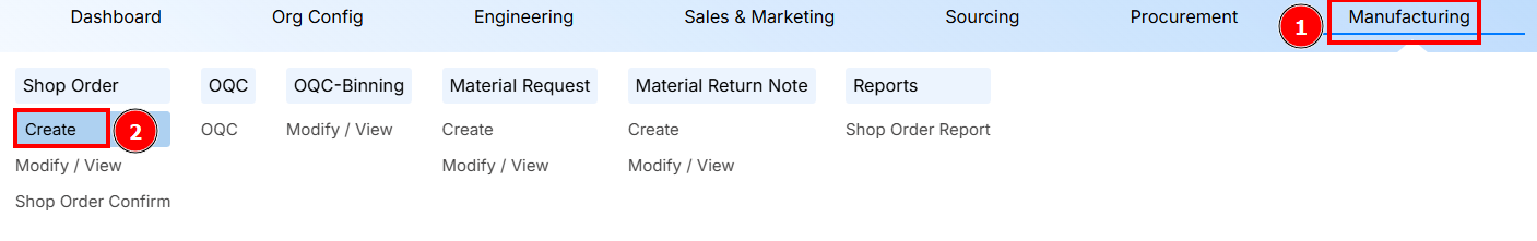 STEPS TO SHOP ORDER CONFIRM