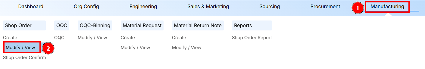 STEPS TO MODIFY/VIEW