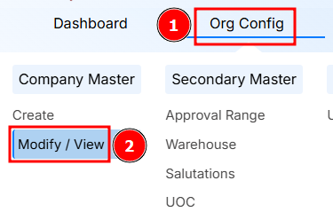 STEPS TO MODIFY/VIEW