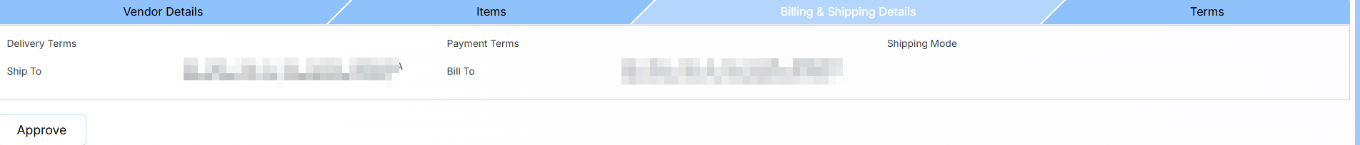 Billing & Shipping Details