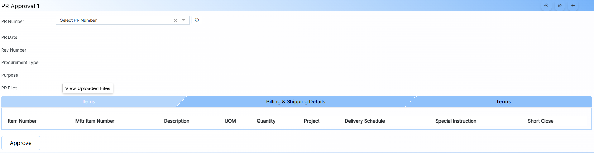 Purchase Requisition Form