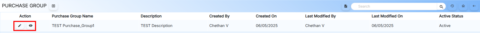 Purchase Group Actions