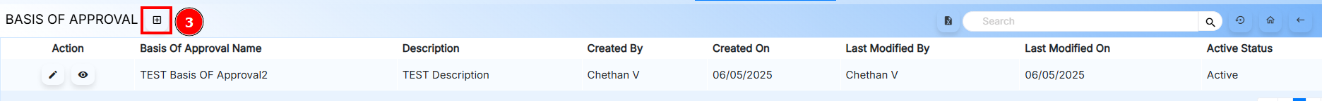 Add Basis of Approval Button