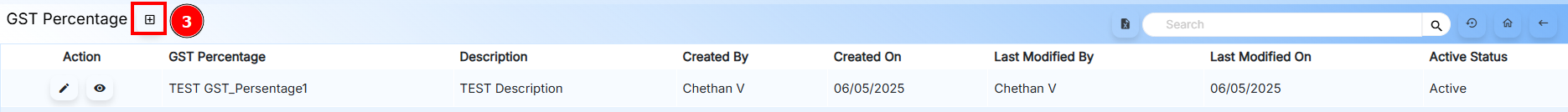 Add GST Percentage Button
