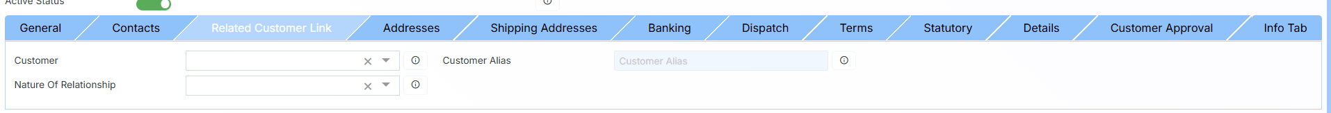 RELATED CUSTOMER LINK