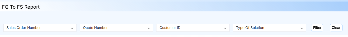STEPS FOR FQ TO FS REPORT