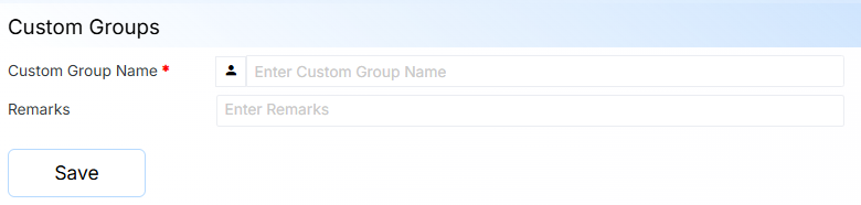 CUSTOM GROUP FORM