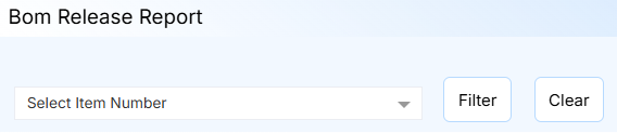 BOM RELEASE REPORT PAGE