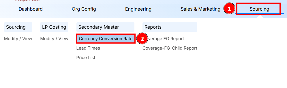 STEPS TO CURRENCY CONVERSION RATES