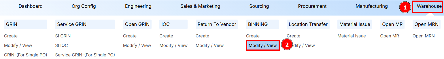 STEPS TO MODIFY/VIEW