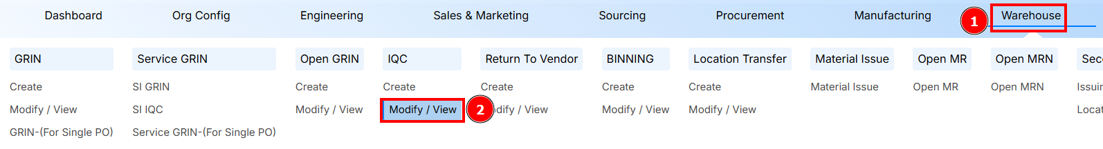 STEPS TO MODIFY/VIEW