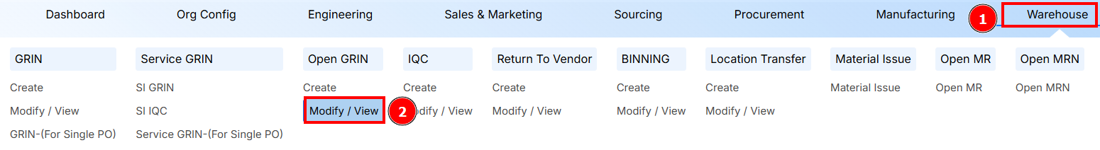 STEPS TO MODIFY/VIEW